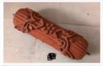 Brocante rubberen batik stempel, 15-17 cm, Rubber, Ophalen of Verzenden