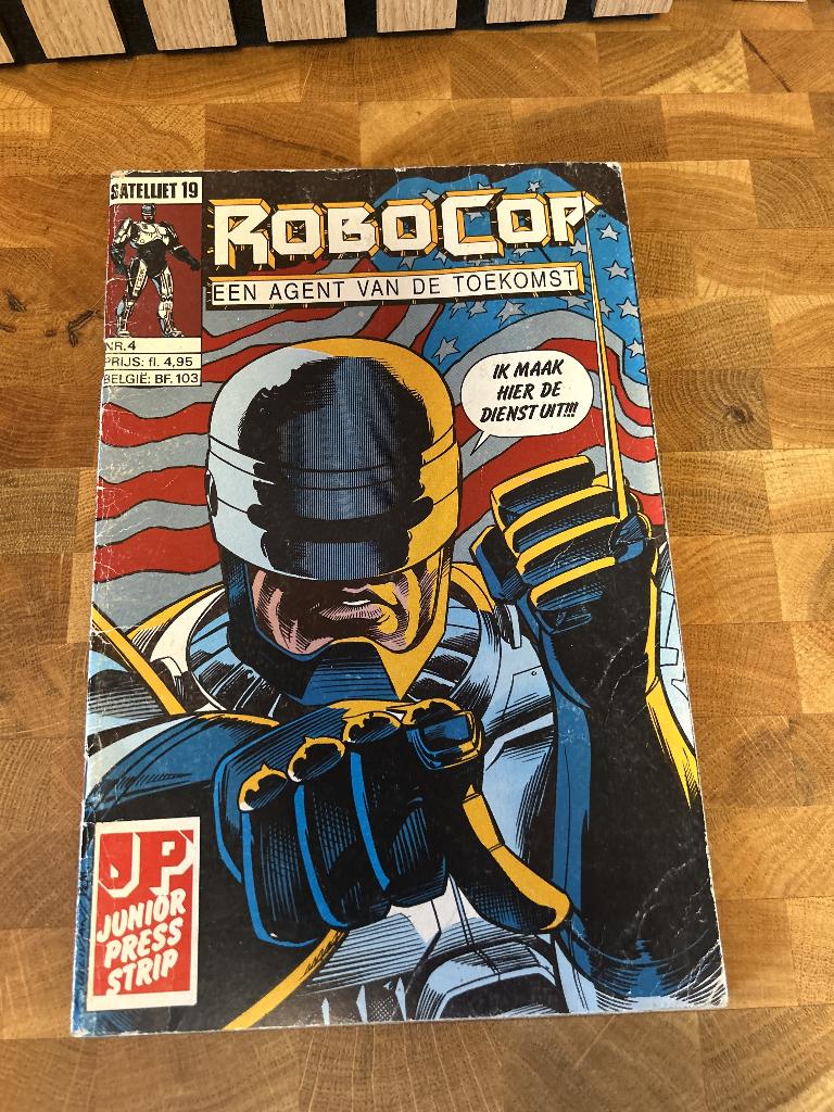 Robocop stripboek 1990, Gelezen, Eén stripboek, Ophalen of Verzenden, Junior Press