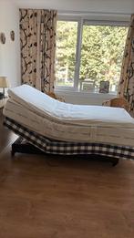 Hästens boxspring 100x200, Ophalen, Eenpersoons, Blauw, Zo goed als nieuw