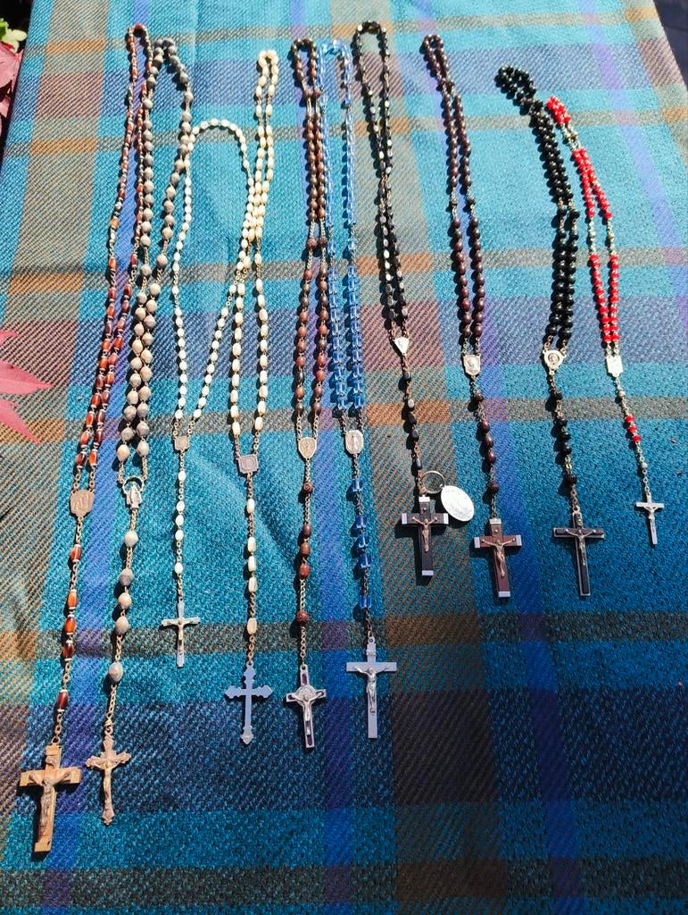 Rozenkransen 10 stuks div. materialen (lot1), Verzamelen, Ophalen of Verzenden