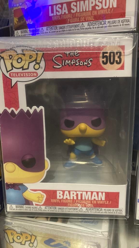 The simpsons bartman funko pop 503 in protector, Verzamelen, Poppetjes en Figuurtjes, Ophalen of Verzenden, Zo goed als nieuw