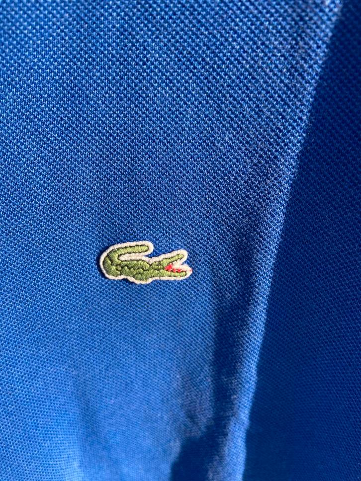 Lacoste Polo Shirt - Blauw - Maat M, Kleding | Heren, Polo's, Zo goed als nieuw, Maat 48/50 (M), Blauw, Verzenden