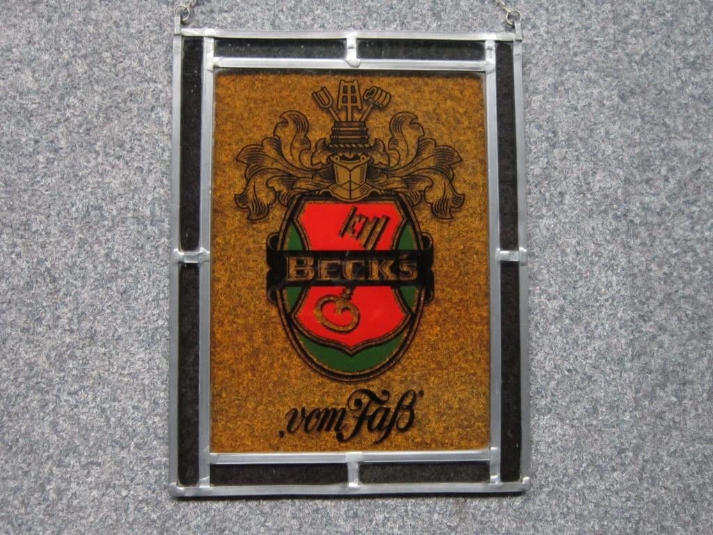 BECKS BIER GLAS IN LOOD HANGER, Ophalen, Zo goed als nieuw, Overige typen, Overige merken