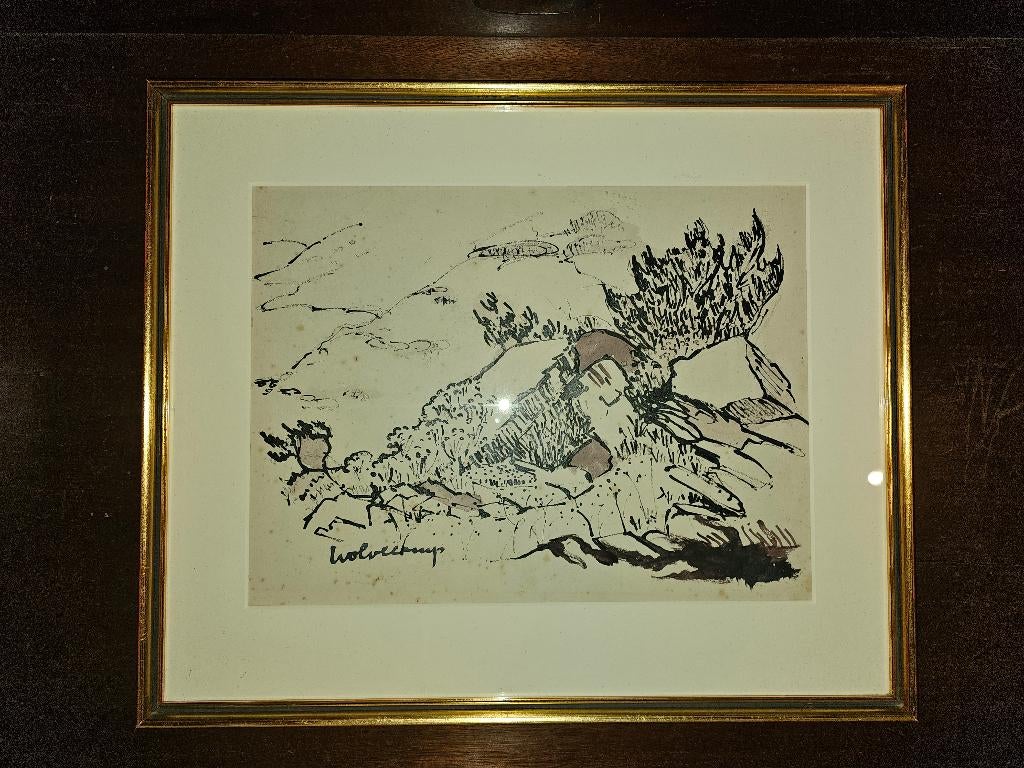 Theo Wolvecamp  Aquarel, Ophalen