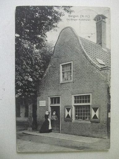 P227 Bergen NH - Berger Kunsthandel - 1915, Verzenden, Voor 1920, Gelopen, Noord-Holland