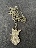Ketting met engel hanger, Gebruikt, Ophalen of Verzenden, Zilver, Overige materialen