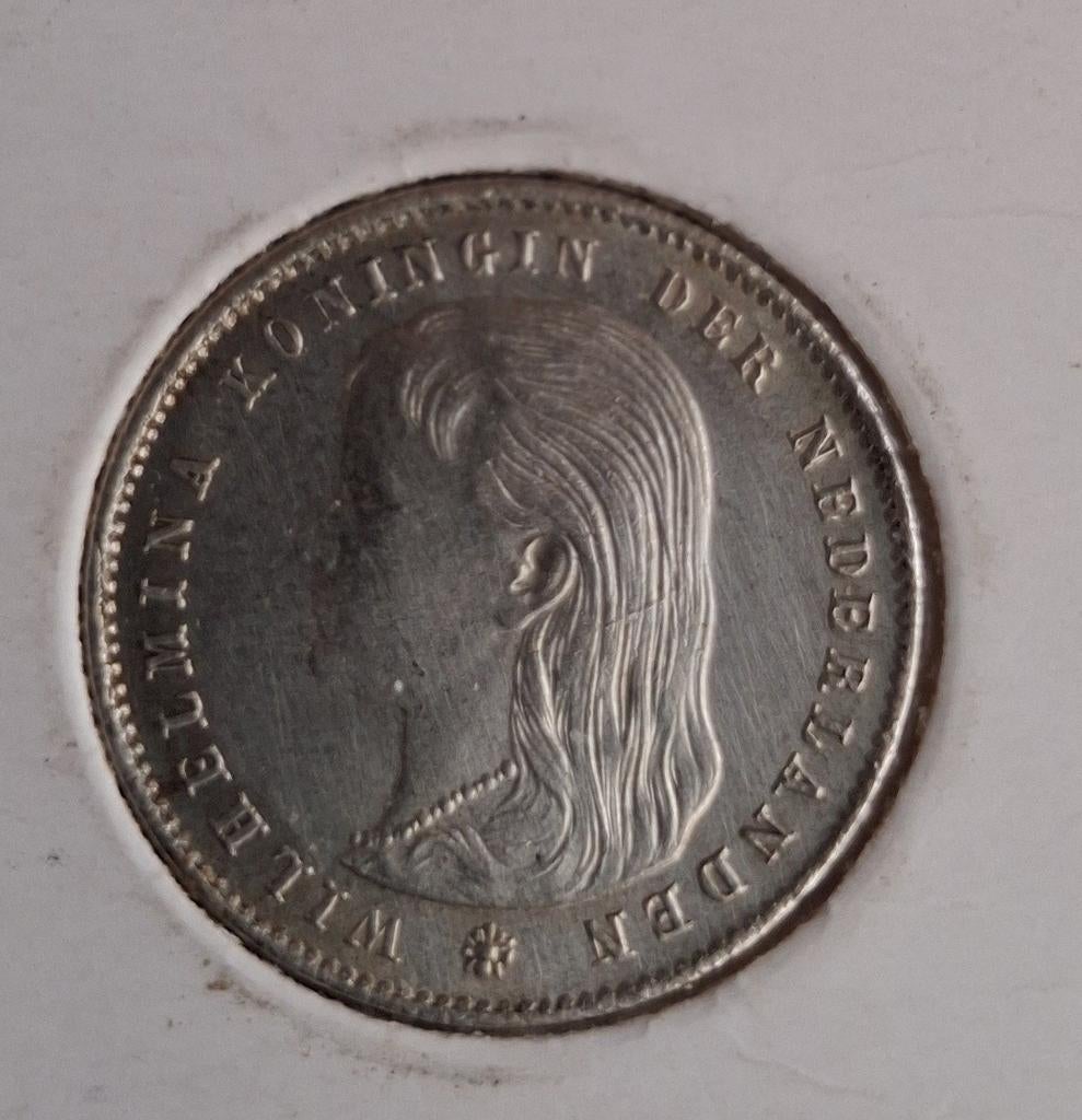 25 cent 1897, Ophalen of Verzenden, Koningin Wilhelmina, 25 cent