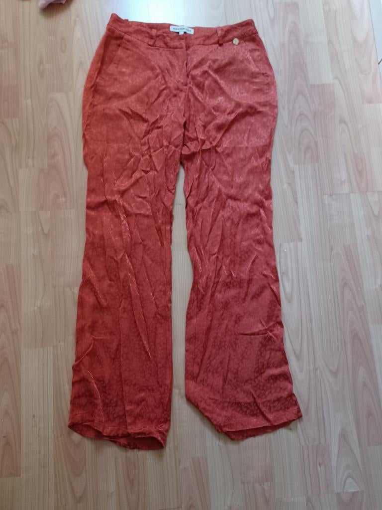 Harper & Yve burnt Orange broek mt S, Kleding | Dames, Verzenden, Oranje, Zo goed als nieuw, Maat 36 (S)