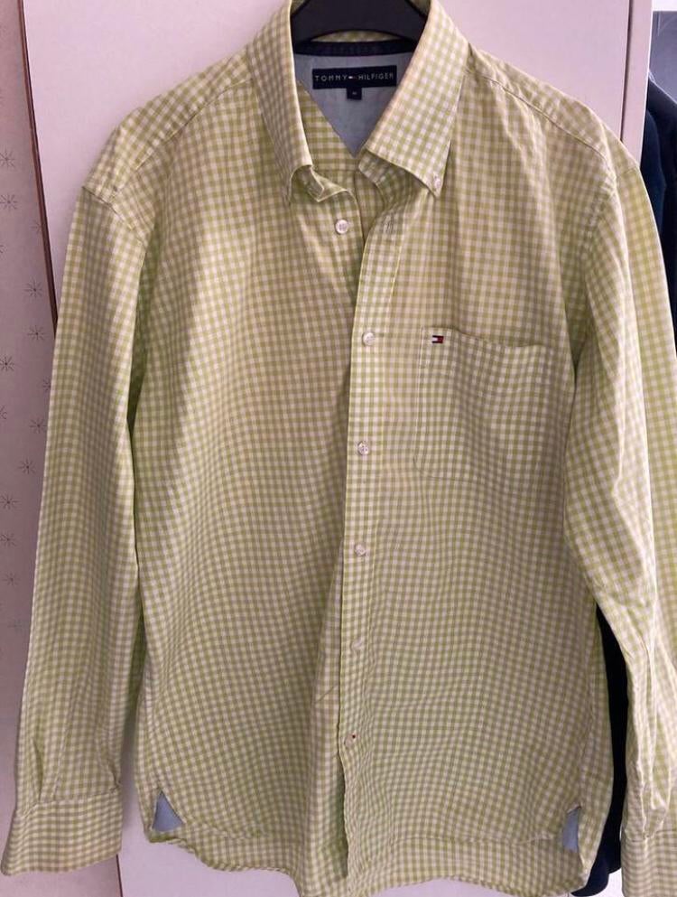 Overhemd - Tommy Hilfiger (M), Tommy Hilfiger, Nieuw, Groen, Halswijdte 39/40 (M)