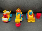 3 zgan TYCO 1995 Sesamstraat figuurtjes Elmo Ernie Koekie, Ophalen, Zo goed als nieuw
