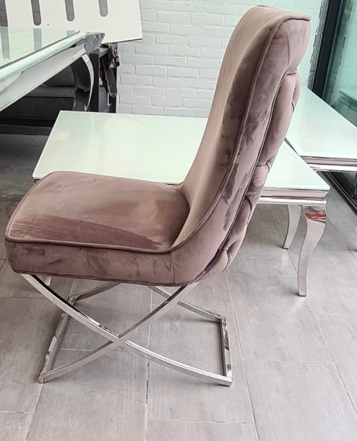 Eetkamer tafel +6 Richmond eetkamerstoelen, Ophalen, Gebruikt