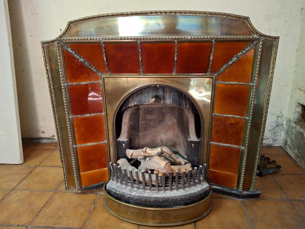 Antieke Dru Gashaard, Ophalen, Gebruikt, Vrijstaande haard, Gashaard