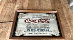 Vintage Coca-Cola oude spiegel - Reclame bord, Ophalen of Verzenden, Gebruikt, Reclamebord