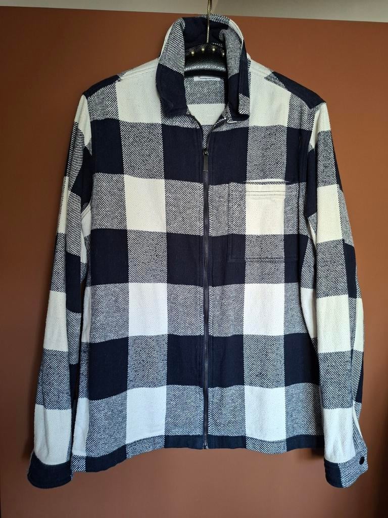 Knowledge cotton geruit overhemd / vest maat M, Nvt., Knowledge cotton, Ophalen of Verzenden, Gedragen