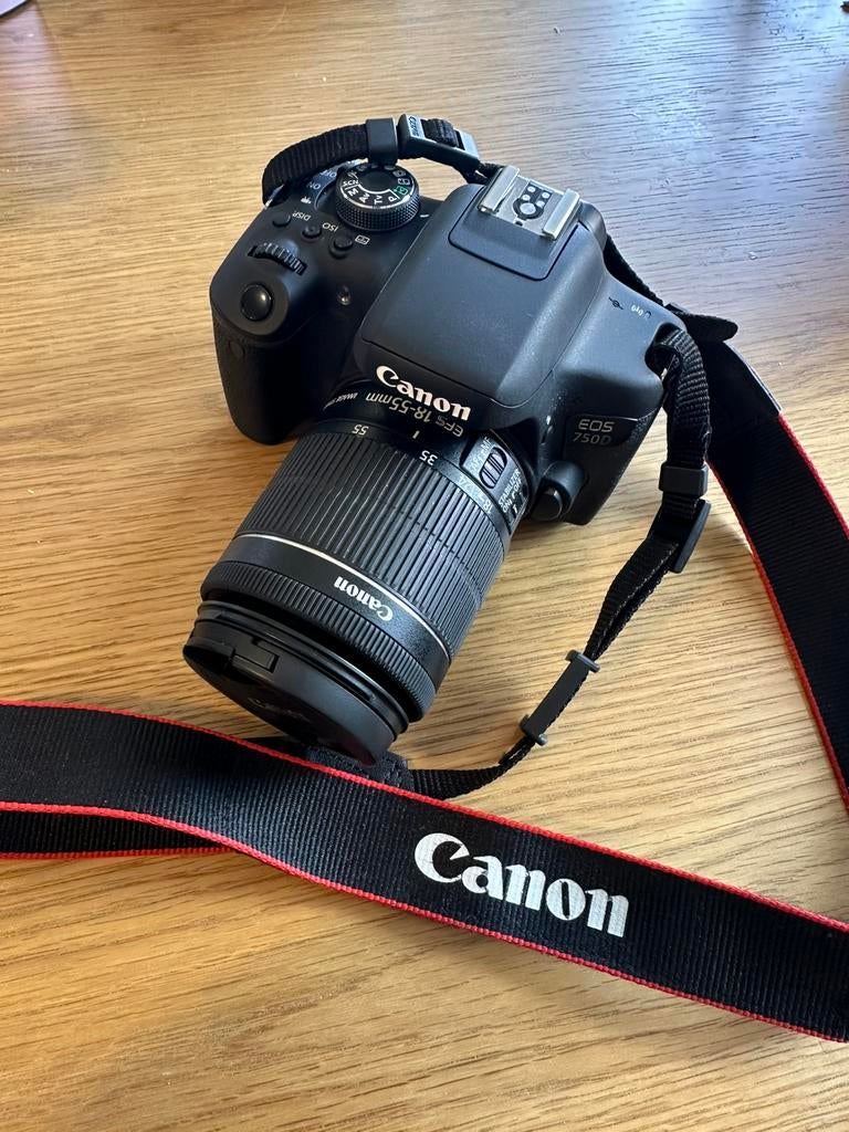 Canon EOS 750d, Ophalen, Zo goed als nieuw, Canon, Geen optische zoom
