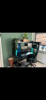 bureau gaming ikea fredde zwart, Ophalen of Verzenden, Zo goed als nieuw