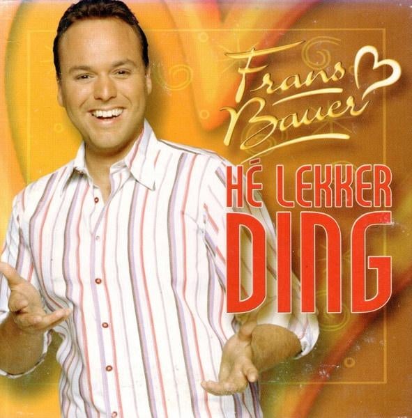 FRANS BAUER CD SINGLE HE LEKKER DING, 6 singles of meer, Ophalen of Verzenden, Zo goed als nieuw, Pop