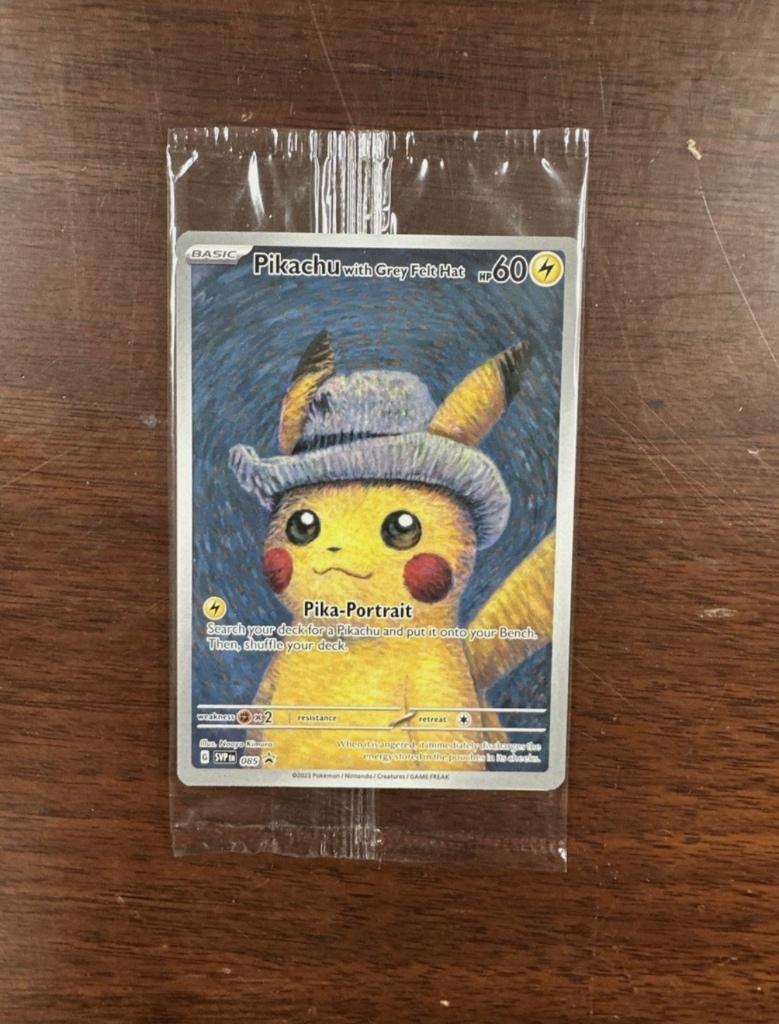 Pikachu van Gogh, Hobby en Vrije tijd, Verzamelkaartspellen | Pokémon, Ophalen of Verzenden, Nieuw, Losse kaart, Foil