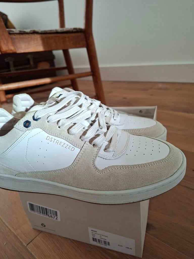 DSTRZZED Old School Sneakers Maat 41 Off-White, Dstrezzed, Wit, Nieuw, Ophalen of Verzenden