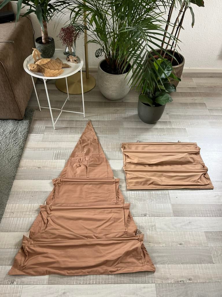 Karsten tent opbergdriehoek en opbergschort set, Verzenden, Zo goed als nieuw