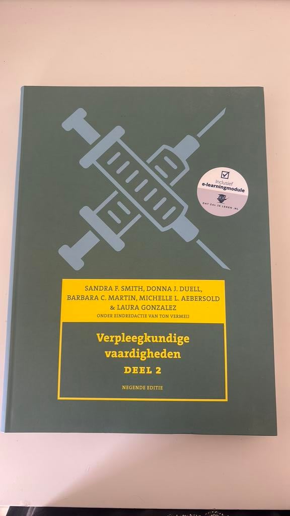 Verpleegkundige vaardigheden deel 2, Ophalen of Verzenden, Beta, Zo goed als nieuw, HBO