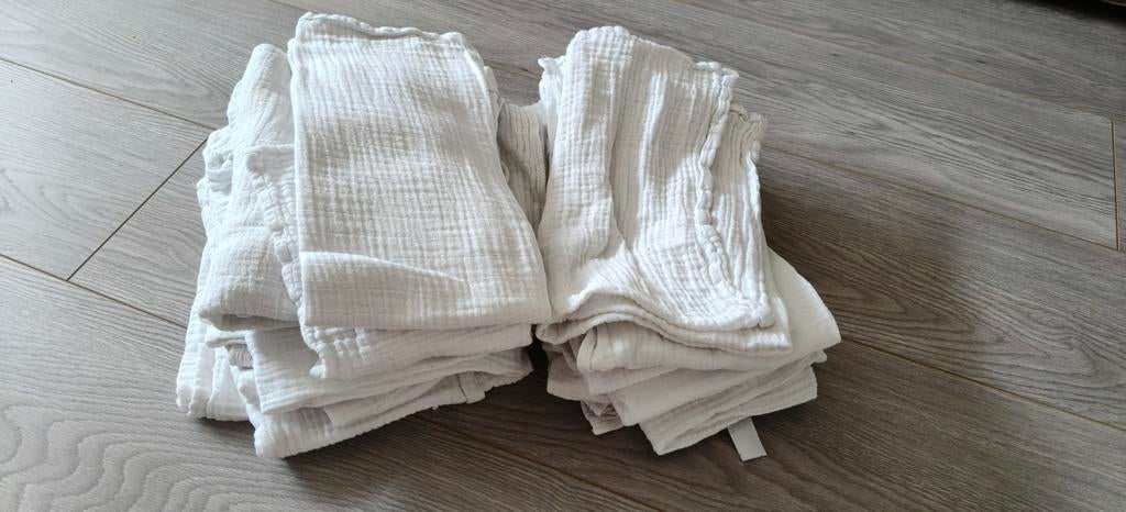 20 witte hydrofiele doeken - zacht en veelzijdig, Kinderen en Baby's, Ophalen of Verzenden