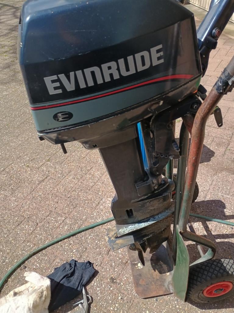 Evinrude 6pk Langstaart 1op100 tweetakt, Watersport en Boten, Ophalen, Gebruikt, Benzine, 5 tot 10 pk