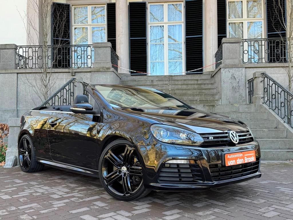 Volkswagen Golf Cabriolet 2.0 TSI R DSG 265Pk Leder Xenon Na, Auto's, Gebruikt, Zwart, 4 cilinders, Zwart
