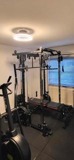 Premium Power Rack met Smith Machine - met pulley, Ophalen, Benen, Krachtstation, Nieuw
