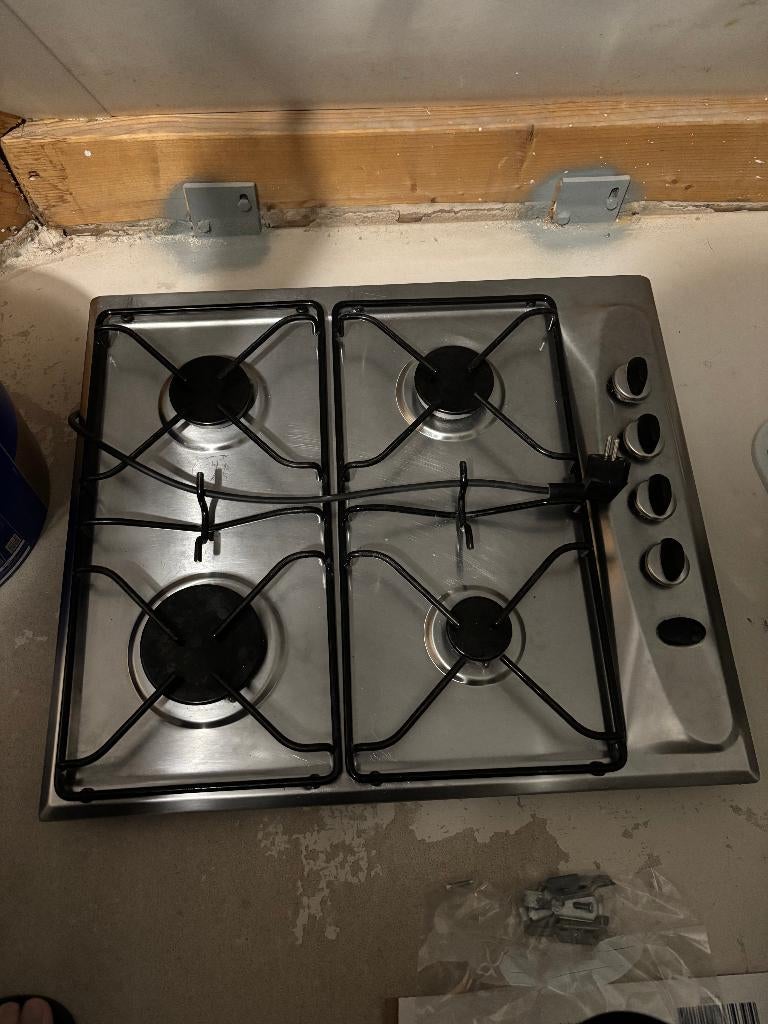 Whirlpool gaskookplaat, Ophalen, Gebruikt, 4 kookzones, Inbouw