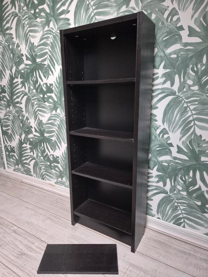 Ikea Billy boekenkast - Zwartbruin, Huis en Inrichting, Kasten | Boekenkasten, Gebruikt, Minder dan 50 cm, 100 tot 150 cm, Minder dan 25 cm