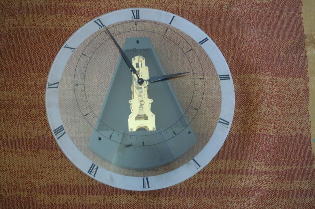 Mooie Skelet Wandklok - Muller & van Dongen, Antiek en Kunst, Ophalen of Verzenden