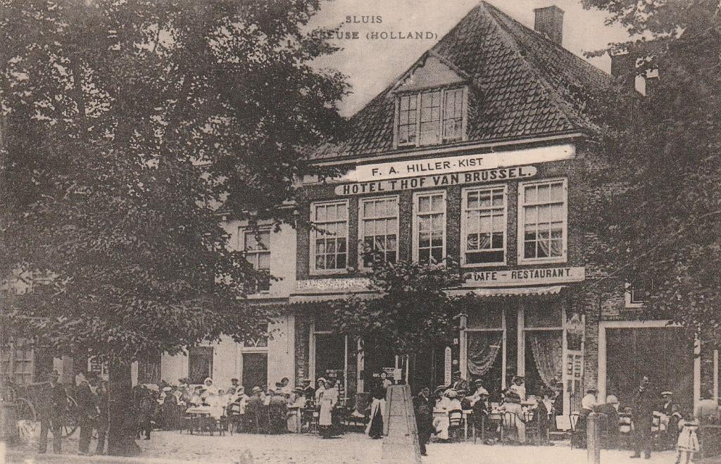 SLUIS Hotel Hof van Brussel, Verzenden, Voor 1920, Ongelopen, Zeeland
