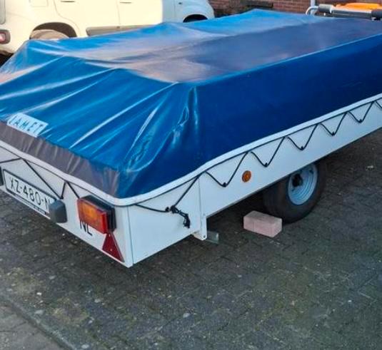Jamet Jametic 123 opzetsysteem vouwwagen + accessoires, Caravans en Kamperen, Tentaccessoires, Gebruikt, Ophalen of Verzenden