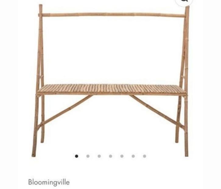 Nieuwe bamboe tuintafel 180x70 met stang voor decoratie, Tuin en Terras, Tuintafels, Nieuw, Rond, Hout, Ophalen