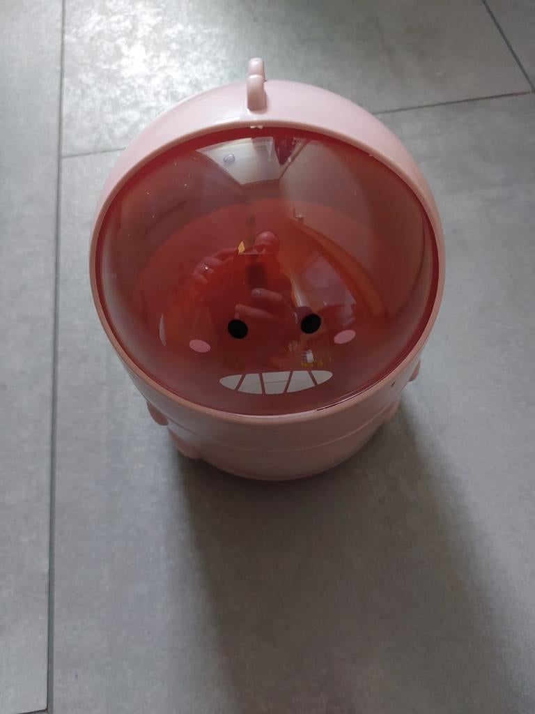 Leuke roze dino kinder prullenbak, Kunststof, Gebruikt, Ophalen of Verzenden, Minder dan 10 liter