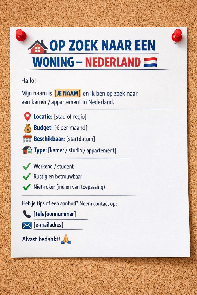 Woning op zoek