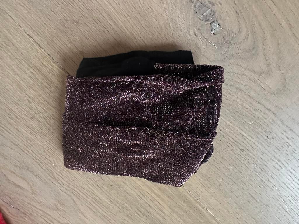 Gratis glitter panty paars meisje 1-2 jaar, Ophalen, Gebruikt, Meisje, Jurkje of Rokje