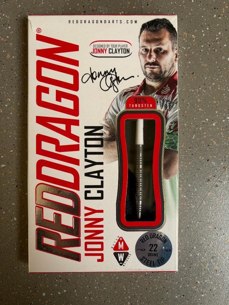 Red Dragon Jonny Clayton Lunar50 22 gram., Sport en Fitness, Darts, Ophalen of Verzenden, Zo goed als nieuw, Pijlen