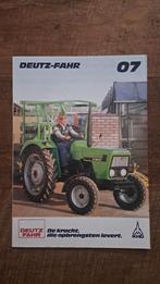 Folder DEUTZ FAHR  07 tractor, trekker  D 36 07 en D 45 07, Ophalen of Verzenden, Zo goed als nieuw, Folder