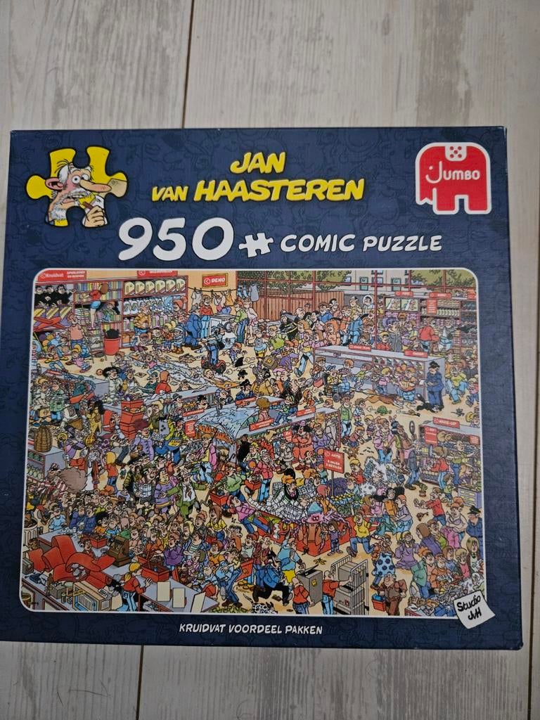 Jan van Haasteren- Kruitvat 950 stukjes  puzzel, Ophalen of Verzenden, 500 t/m 1500 stukjes, Zo goed als nieuw