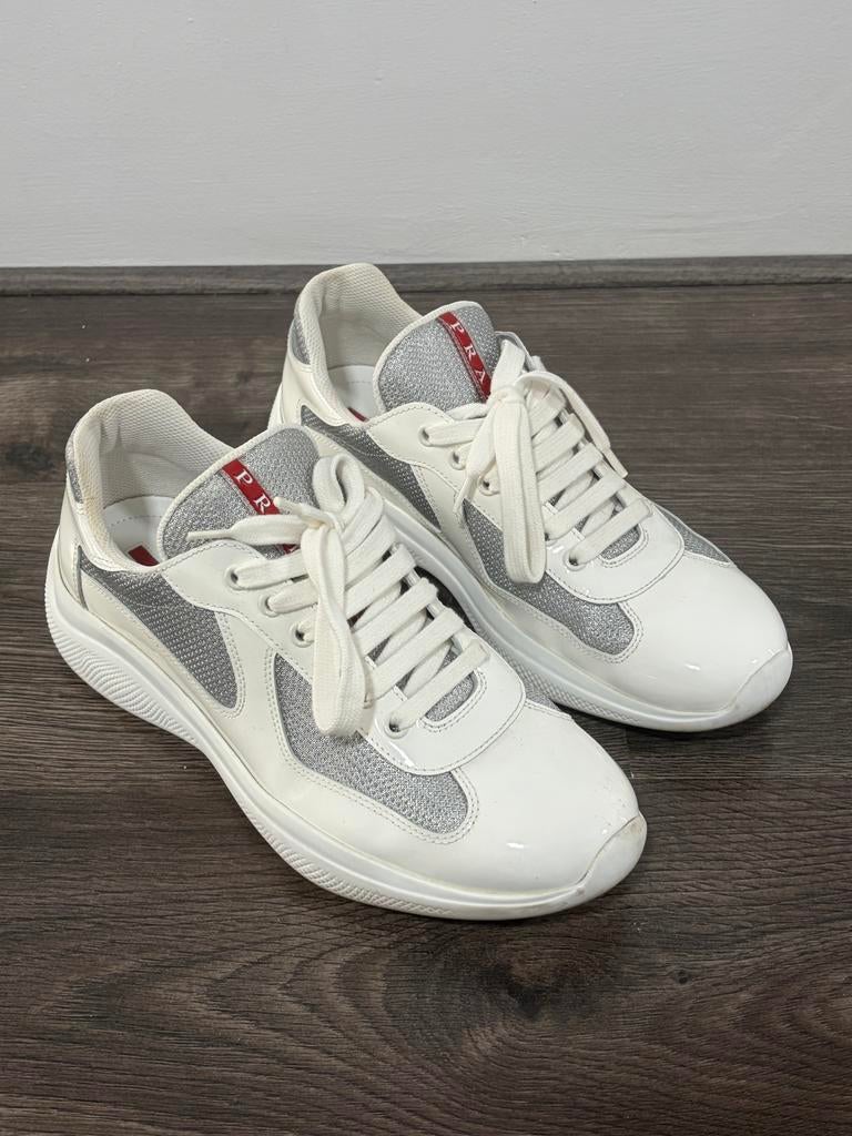 Prada American Cups Wit - Maat 6 (39-40), Kleding | Heren, Schoenen, Ophalen of Verzenden, Gedragen, Wit, Sneakers of Gympen