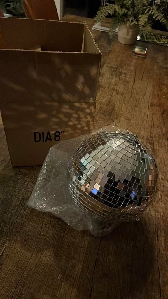 Spiegelbollen 20cm nieuw 6stuks, Ophalen of Verzenden, Zo goed als nieuw, Discobol