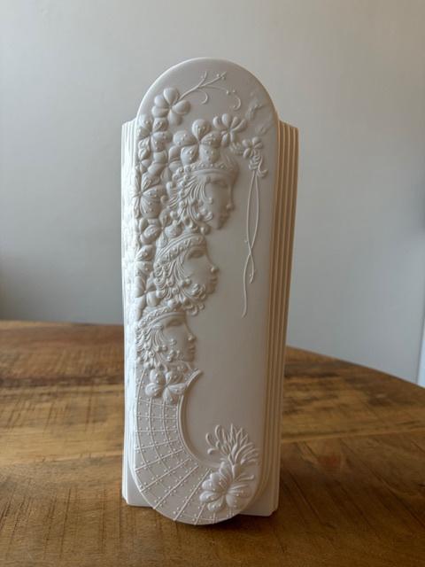 AK Kaiser “Grazien” 0233 vaas, Verzenden, Wit, Aardewerk of Porselein, Zo goed als nieuw