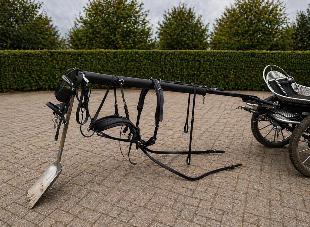 Te koop: Ideal EuroTech 2-span tuig maat full, Dieren en Toebehoren, Ophalen of Verzenden, Gebruikt, Overige soorten