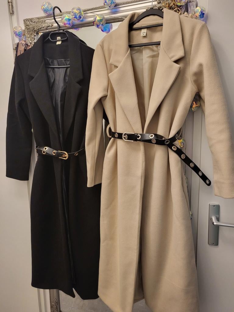 Lange dames winterjas met riem, Kleding | Dames, Jassen | Winter, Ophalen of Verzenden