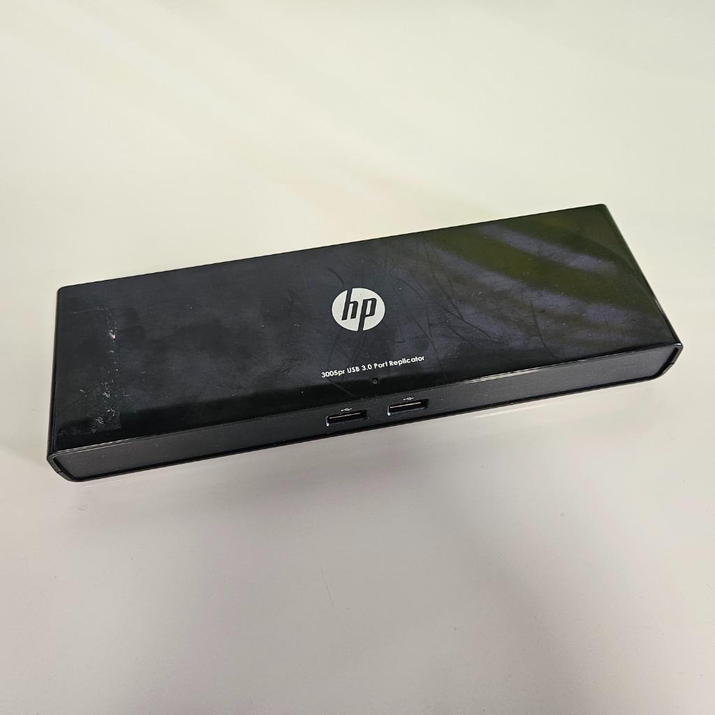 HP 3005pr usb 3.0. port replicator inclusief adapter / kabel, Computers en Software, Dockingstations, Ophalen of Verzenden, Gebruikt