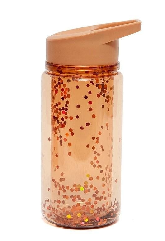 Sale Drinkfles Confetti Glitters Brons Petit Monkey, Diversen, Schoolbenodigdheden, Info@petitmonkey.com, Petit Monkey, Nieuw