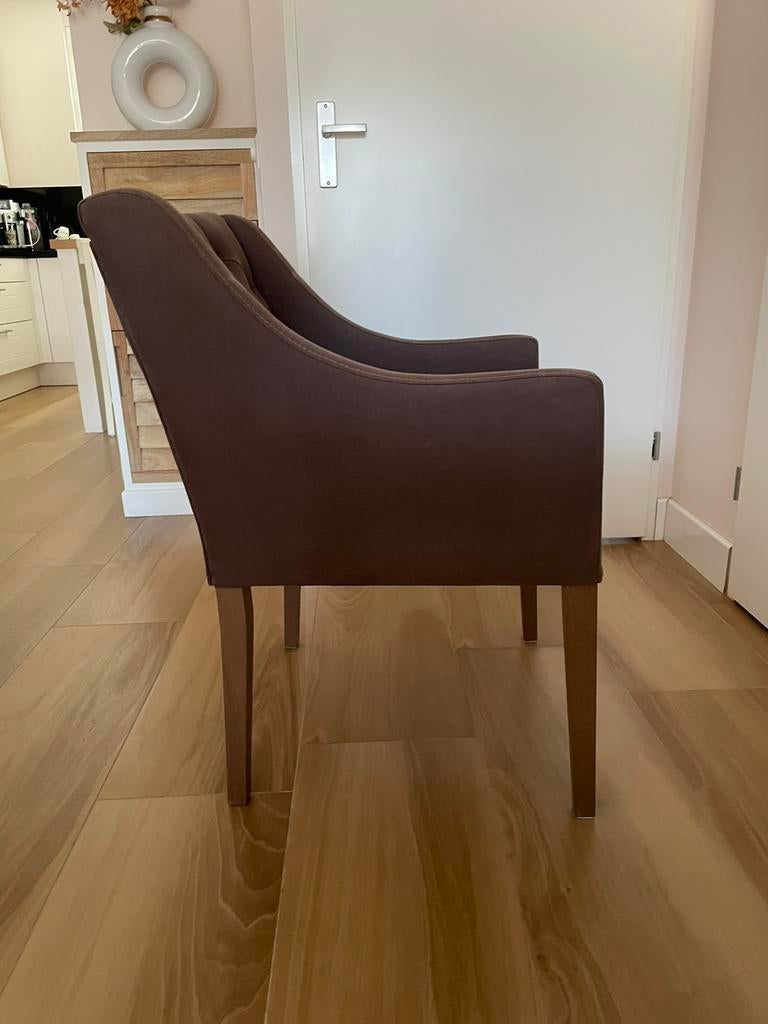 Landelijke eetkamerstoelen, Huis en Inrichting, Stoelen, Ophalen, Gebruikt, Bruin, Landelijk