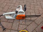 Stihl elektrische kettingzaag op stroomkabel, werkt, Ophalen, Gebruikt, Kettingzaag, Stihl